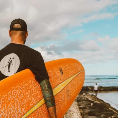 Sunset Surf Board